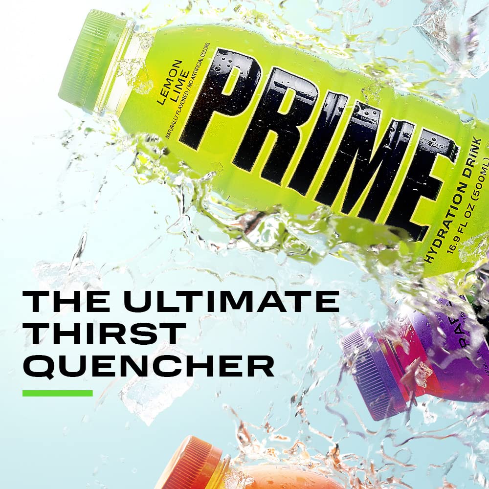 Prime Hydration Drink Sports Beverage "ORANGE," Naturally Flavored, 10% Coconut Water, 250mg BCAAs, B Vitamins, Antioxidants, 835mg Electrolytes, Only 20 Calories per 16.9 Fl Oz Bottle (Pack of 12) - Image 3